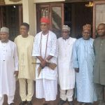 Obi of Onitsha, Igwe Alfred Achebe, Vice Chancellor, UNIZIK, Prof. Charles Esimone and members of the Visitation Panel during
