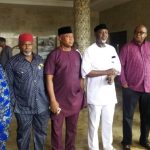 Anambra APC Governorship aspirants after their meeting in Awka, Sunday