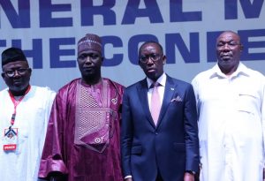 Delta State Governor IfeanyI Okowa (2nd from right)