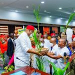 Governor Hope Uzodinma receives visitors from Ehime Mbano