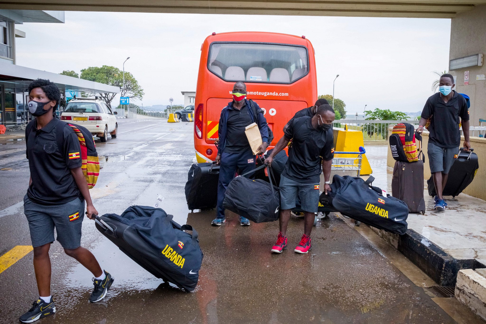 Uganda rugby players