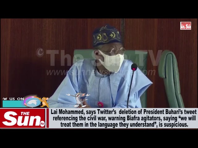 Twitter’s mission in Nigeria is suspect — Lai Mohammed (VIDEO)