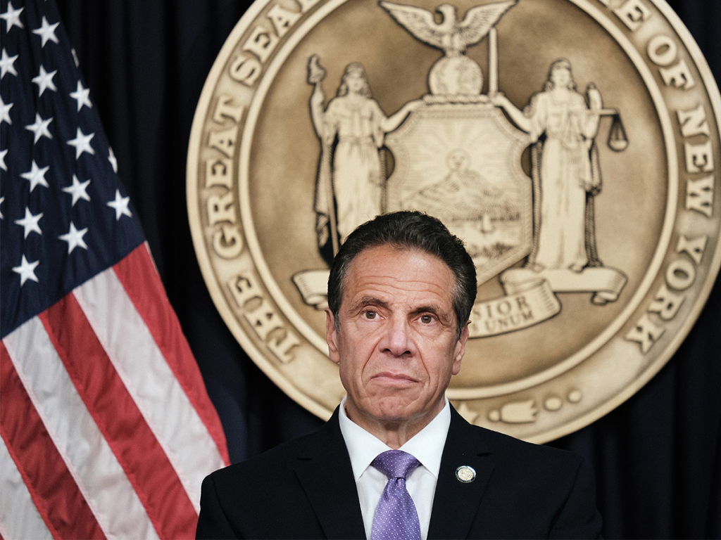 New York Governor Cuomo Makes Announcement In Manhattan