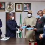 Representatives of the Federal Ministry of Science, Technology and Innovation (FMSTI) and CLINOTECH Laboratory Limited, during the agreement signing