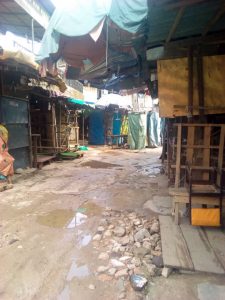 Inside Main Market Onitsha, shops were shut