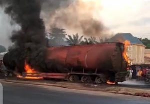 Anambra: 2 die, 14 buses razed in tanker fire accident