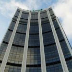 FILE PHOTO – The headquarters of the African Development Bank (AfDB) are pictured in Abidjan