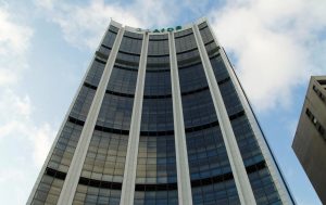 FILE PHOTO – The headquarters of the African Development Bank (AfDB) are pictured in Abidjan