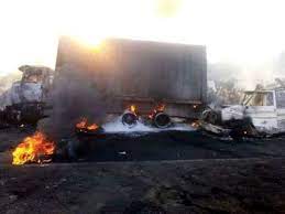 2 burnt as tanker hits parked vehicle in Rivers 