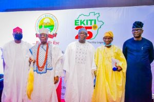 Fayemi honours Adebayo, Fayose, Oni