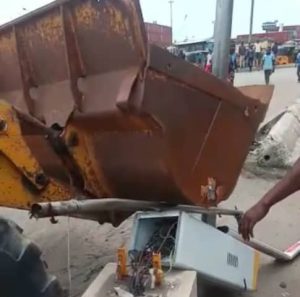 Tin Can Port e-call-up infrastructure destroyed by hoodlums, truck drivers