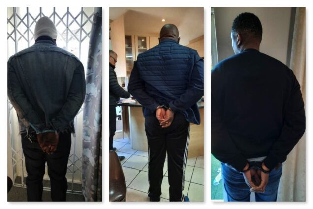 Some of the Nigerian suspects arrested in Cape Town (Source PM NEWS NIGERIA)
