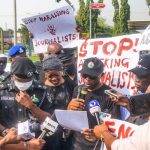 Journalists storm police headquarters over missing Vanguard reporter