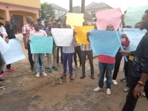 Some IPMAN members protesting 