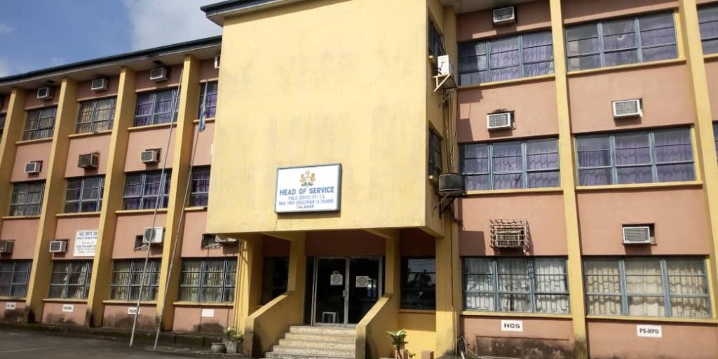 Office of the Cross River State Head of Service (HoS), Barr Geraldine Akpet-Ekanem, still under lock and key