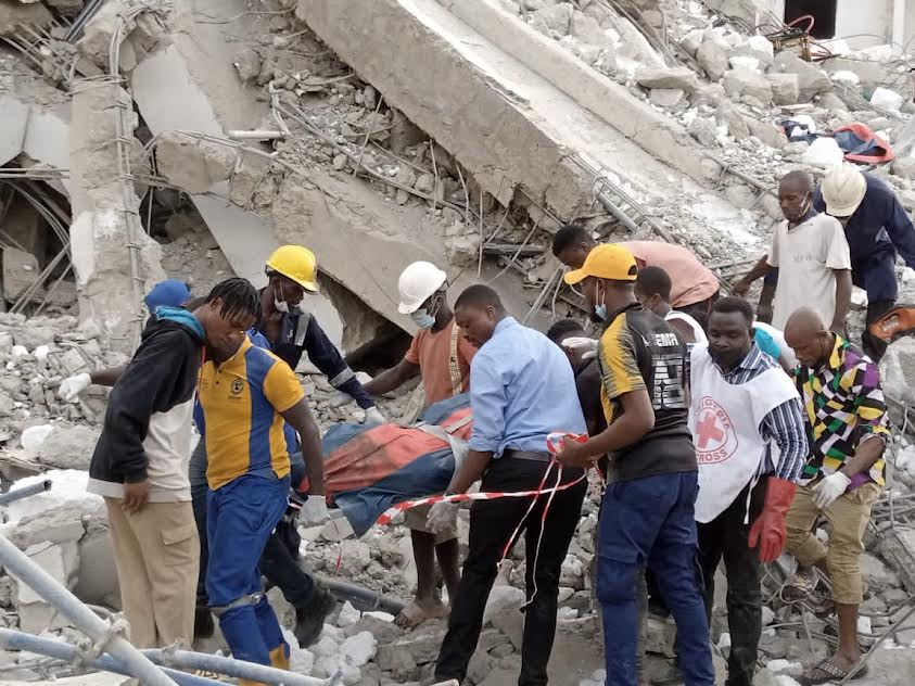 Lagos: 3 dead, 4 rescued, many trapped in Ikoyi building collapse