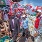 PDP candidate for Governor of Anambra Valentine Ozigbo at the Awka campaign rally