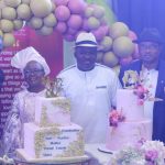 Day Legor assembled dignitaries to celebrate his mother Bernadette at 80