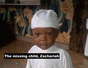 The missing child, Zachariah