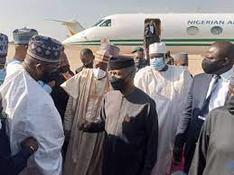 Osibanjo visits Kano to condole the Dangotes