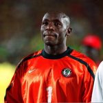 Ike Shorunmu, Nigeria goalkeeper  (Photo by Adam Davy/EMPICS via Getty Images)