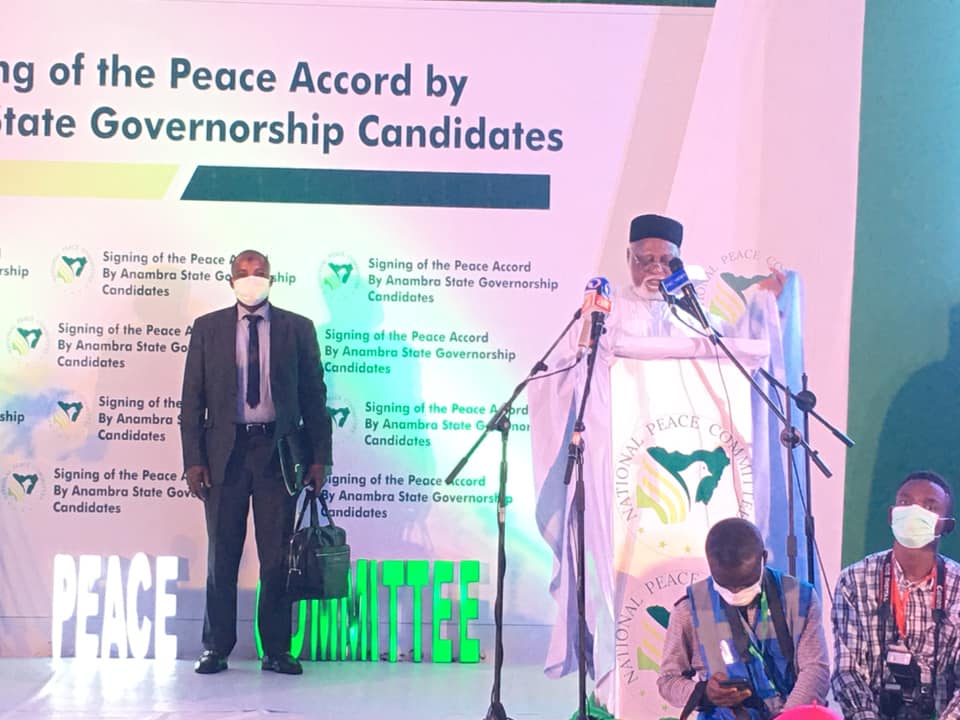 Gen Abdulsalami Abubakar (retd), Chairman, National Peace Committee