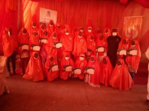 GBV: Governor’s wife urges girl students to defend themselves, proceed to higher education