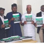 Prof Sadiq Isah (in white); HEDA Chairman Suraj Olarenwaju (3rd Left) and other dignitaries at the launch