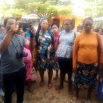 The pregnant women protesting at the NUJ Press Centre, Benin