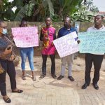 Cross session of the protesters in Benin City