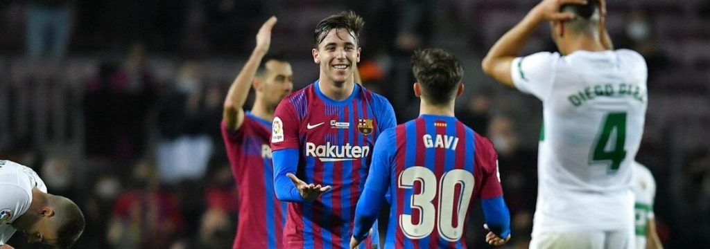 FC Barcelona’s Gonzalez scores late to clinch dramatic win against Elche