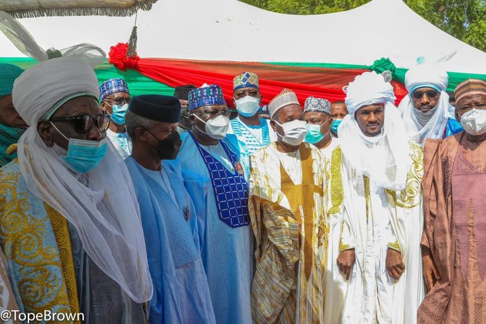 Osinbajo graces Yusuf Buhari’s turban as Daura district head