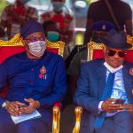 Rivers Governor Nyesom Wike (L), Oyo Governor Seyi Makinde (R)