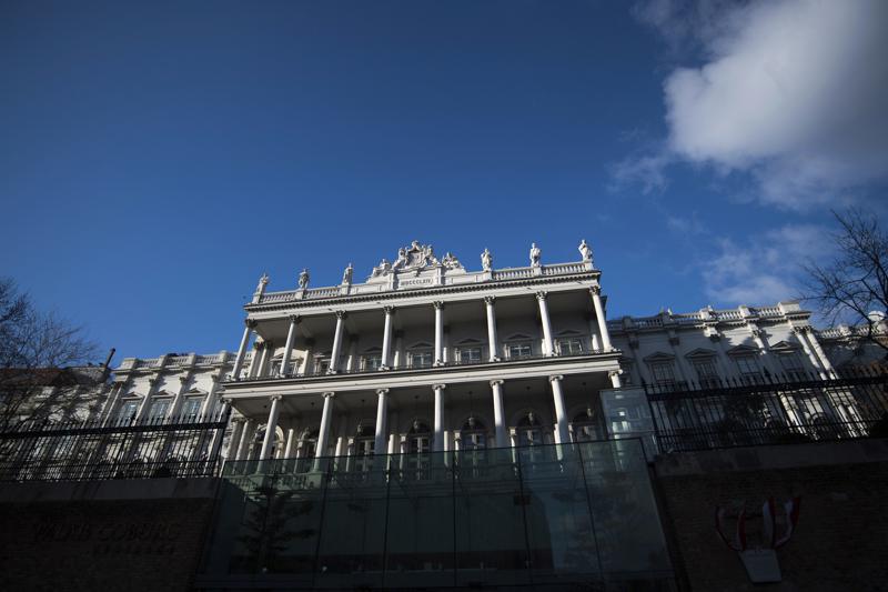 FILE – Palais Coburg, where closed-door nuclear talks take place in Vienna, Austria, Dec. 17, 2021. Iran is insisting that the United States and its allies promise to allow Tehran to export its crude as negotiations on restoring the tattered nuclear deal are to resume in Vienna. Iran’s foreign minister said on Monday, Dec. 27, 2021, that Tehran wants the upcoming round of talks to focus on achieving unfettered access to oil revenue. (AP Photo/Michael Gruber, File)