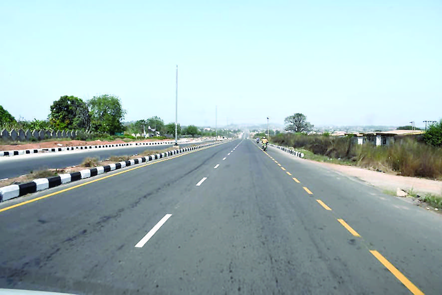 A section of the completed Saki Township Road copy