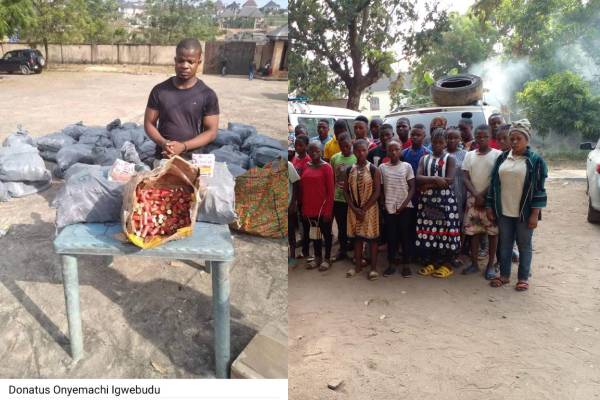 NDLEA-intercepts-64000-pump-action-gun-cartridges-34-kids-from-traffickers