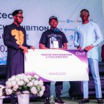 Presentation of prize at maiden Otech challenge in UNN