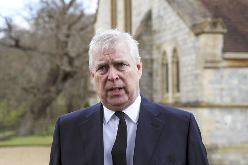 FILE – In this Sunday, April 11, 2021, file photo, Britain’s Prince Andrew speaks. during a television interview at the Royal Chapel of All Saints at Royal Lodge, Windsor, England, Sunday, April 11, 2021. A lawsuit by an American who claims Prince Andrew sexually abused her when she was 17 might have to be thrown out because she no longer lives in the U.S., lawyers for the Prince said in a court filing Tuesday, Dec. 28, 2021. (Steve Parsons/Pool Photo via AP, File)