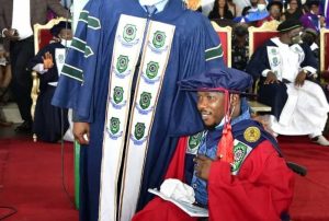 Wike offers N50m, automatic lecture job to disabled PhD graduand