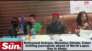 Nollywood Actress, Monalisa Chinda-Coker briefs Journalists ahead of World Lupus Day (VIDEO)