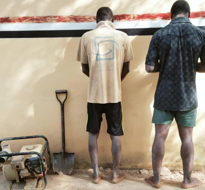 NSCDC arrest 2 illegal miners in Osun