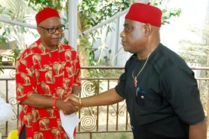 Road to 2023: APGA National Chairman welcomes party’s first presidential aspirant Umeadi