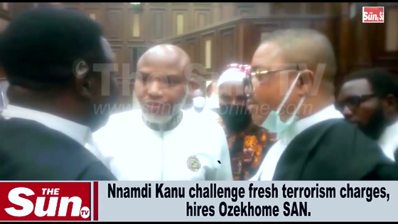 Nnamdi Kanu challenges fresh terrorism charges, hires Ozekhome SAN (VIDEO)
