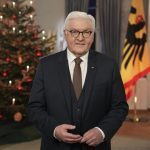 FILE – German President Frank-Walter Steinmeier poses after the recording of the traditional presidential Christmas message at Bellevue Palace in Berlin in Berlin, Germany, Wednesday, Dec. 22, 2021. Germany’s environmentalist Greens have come out in favor of a second term for President Frank-Walter Steinmeier, leaving the head of state well-placed for another five years in office. (AP Photo/Michael Sohn, File)