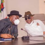 Bayelsa Governor Douye Diri (L), Rivers Governor Nyesom Wike (R)