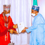 PRESIDENT BUHARI RECEIVES THE OLU OF WARRI ATUWATSE 111 PIC AB