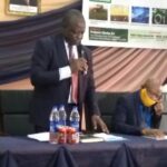 VC ESUT Prof Eze speaking at workshop