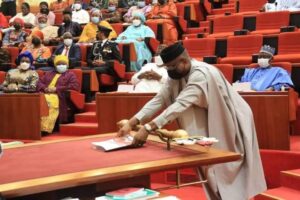 Constitution amendment: Aisha storms Senate, observes laying of review report