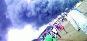 Fire guts paint factory in Abia