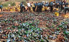 Kano-hisbah-board-destroys-3873000-bottles-of-alcohol-beer-warns-against-consumption-of-alcohol